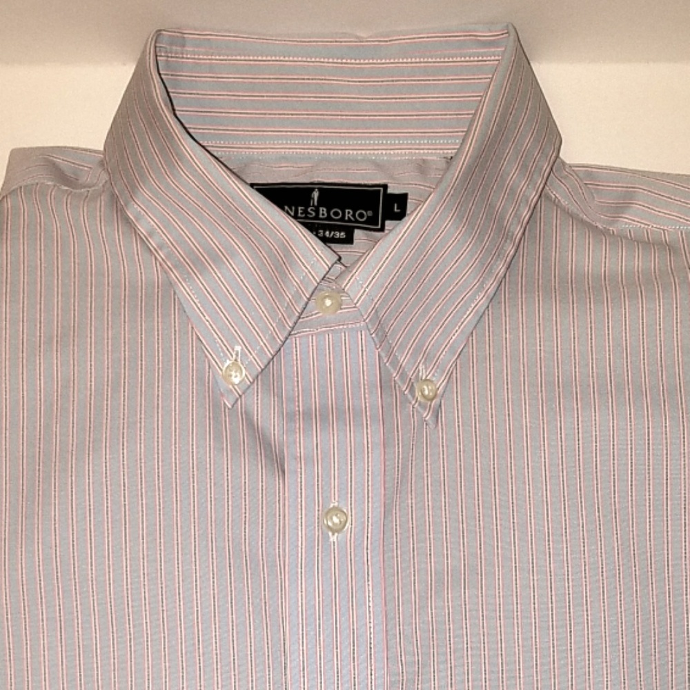 Lanesboro Striped Long Sleeve Dress Casual Shirt